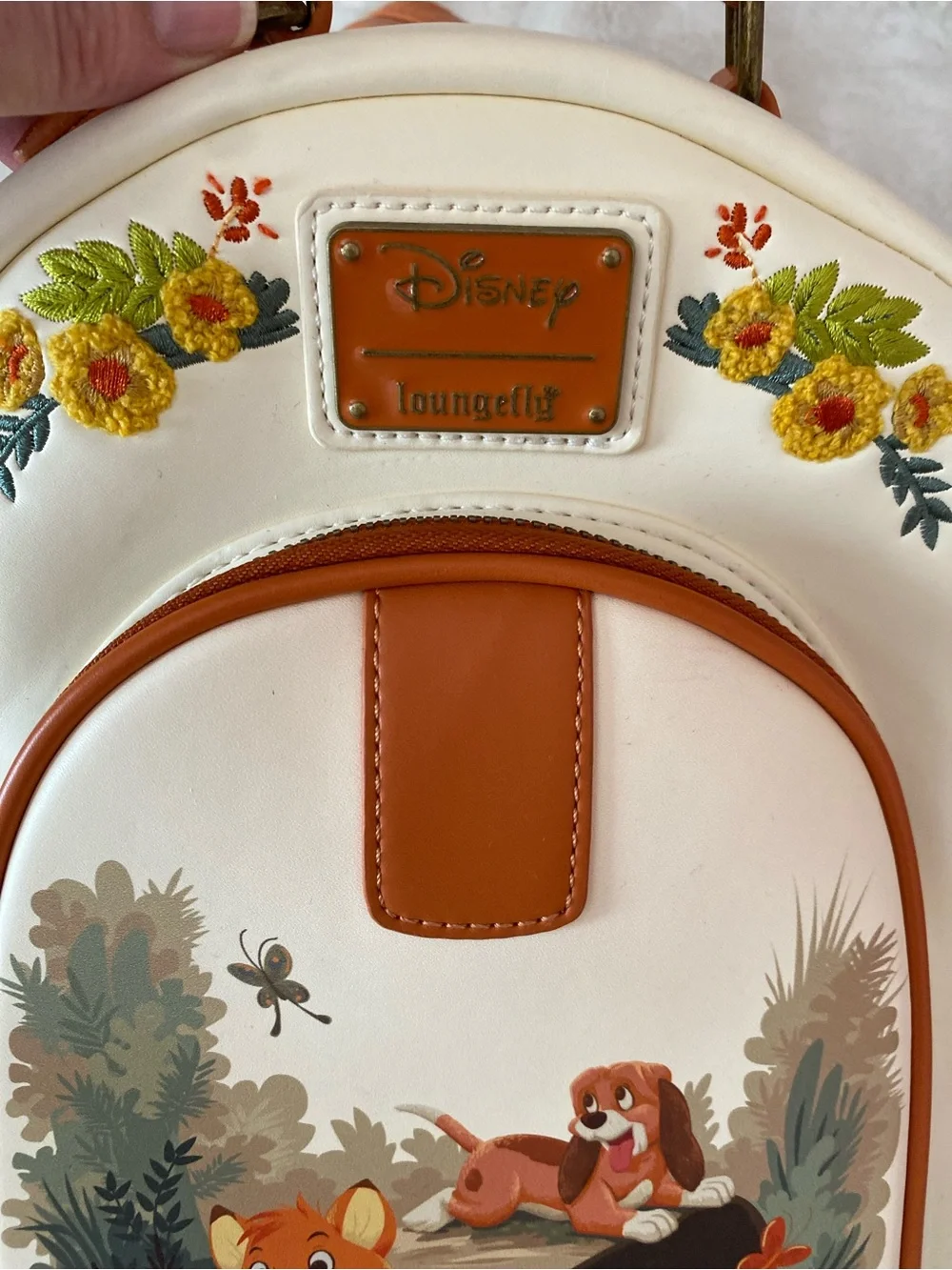 Loungefly Disney The Fox and the Hound floral backpack